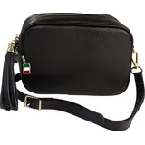 FLORENCE Umhängetasche Leder Black