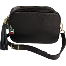 FLORENCE Umhängetasche Leder Black