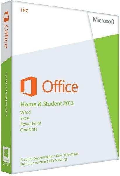 Microsoft Office 2013 Home and Student Produkt Key Card