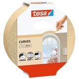 Tesa KURVEN 56534-00001-00 Kreppband Beige (L x 25 m 1