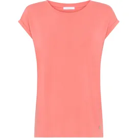 TAMARIS T-Shirt "mit Rundhals und lockerem Schnitt, aus angenehmem Viskose-Jersey", Damen, Gr.