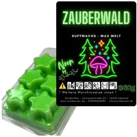 WonderWax Duftwachs WonderWax® Neon Duftwachs 6 Sterne (Zauberwald), Duftrichtung: Zauberwald