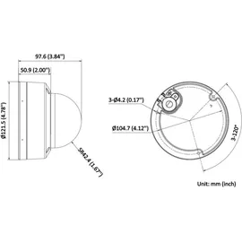 Hilook D180HA-LU28 4K Dome IP-Kamera Weiß