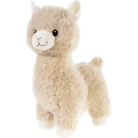 HEUNEC Lama stehend groß 28 cm Braun