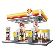 CaDA Bricks Shell Tankstelle 128-tlg.