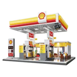 CaDA Bricks Shell Tankstelle 128-tlg.