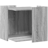 vidaXL Katzenklo Grau Sonoma 53x53x51 cm Holzwerkstoff