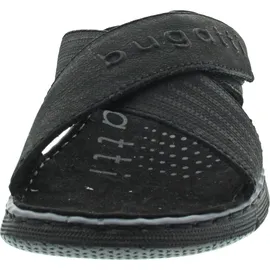 Bugatti man Herren Slipper, Männer Slipper, Mokassins,Freizeit,Slip-ons,freitzeitschuhe,offener einschlupf,maennlich,Men's,Black (1000),42 EU/EU UK - 42