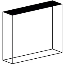 ZEUS Konsole Slim Irony Zeus 100 x 124 x 31 cm Schwarz