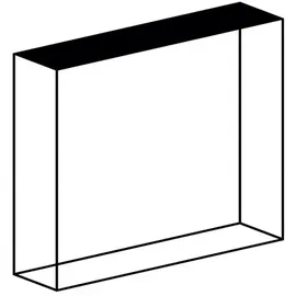 ZEUS Konsole Slim Irony Zeus 100 x 124 x 31 cm Schwarz