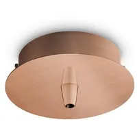 Ideal Lux Baldachin rund, Ø: 10cm, 1-fach Kupfer