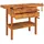 vidaXL Werkbank mit Schubladen Schraubstöcken 124x52x83 cm Akazienholz