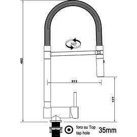 VIZIO NIEDERDRUCK Wasserhahn Einhebelmischer Weiß