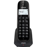 VTech CS1450 DECT Schnurloses Telefon mit Anrufbeantworter, Freisprecheinrichtung, Anrufersperre, Anrufererkennung/Anklopffunktion, Hintergrundbeleuchtetem Display, ECO Modu, Störanrufblocker, Schwarz