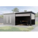 Wolff Finnhaus Sonnenrollo 30 für Premium Metall Gartenhäuser