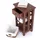 DESIGN DELIGHTS Rattan 70 Hellbraun Mahagoni 70 x 38 x 28 cm