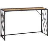 Homcom Konsolentisch, Braun, Metall, 120x75x35 cm, Wohnzimmer, Wohnzimmertische, Konsolentische