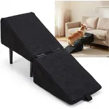 Zusammenklappbare Treppe für Hunde und Katzen, rutschfeste, leichte und tragbare Hundetreppe für Bett und Sofa, kleine bis mittelgroße Hundetreppe mit Rutschfester Unterseite