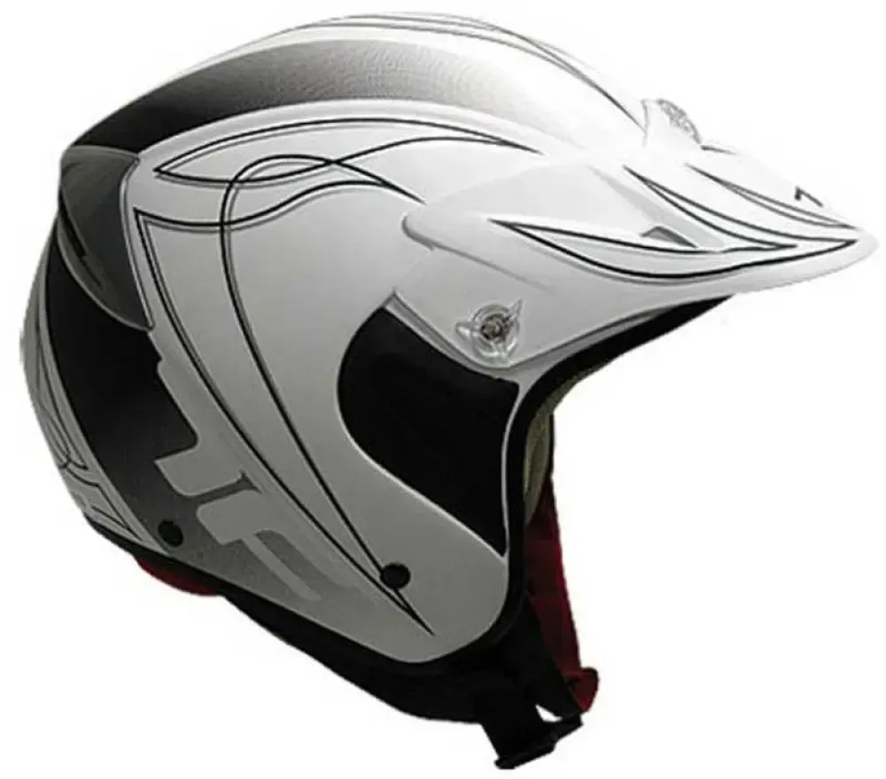 Topfun Trial Jethelm - Matte White - L