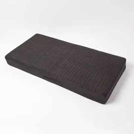 Homescapes Sofa-Auflage 100 x 50 cm Schwarz