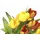 I.GE.A. Kunstblume I.GE.A. "Tulpe", bunt (gelb,orange), B:13cm H:25cm L:13cm, Kunstpflanzen, Im Weidenest, Blume Papageientulpe Blüte Osterdeko