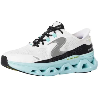 Herren Glide-Step Altus Sneaker, White Hotmelt/Mesh/Blue Trim, 47.5 EU