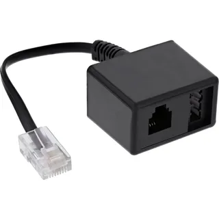 InLine 69943 TAE Adapterkabel RJ45 Stecker auf TAE-N & RJ11 Buchse