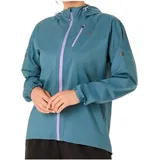 Asics - Women's Fujitrail Elite Waterproof Jacket - Laufjacke Gr S türkis