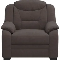 Sessel COTTA "Marcus", grau (charcoal), B:97cm H:99cm T:99cm, 100% Polyester, Sessel, Sessel im klassischen Design mit hoher Rückenlehne