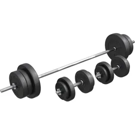 Gorilla Sports Hantelset Kurzhanteln 70,00 kg Chrom, Kunststoff