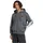 adidas Essential Three Stripes Fleece Kapuzenjacke Herren Dark Grey Heather/Black XXL
