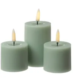 uYuni LED Mini Kerze Thea 7,5 cm grün