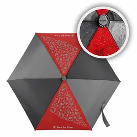 Step By Step Regenschirm Magic Rain EFFECT Umbrella Red