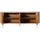 MASSIVMOEBEL24.DE Sideboard 200 x 76 x 40 cm Natur lackiert / Marmor Weiß