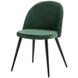 venture home Esszimmerstuhl Velvet Polyester Meerblau-Samt 2