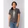 wat? APPAREL T-Shirt Hipster Cat with Moustache in Grau | Gr.: 34