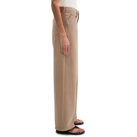 Marc O'Polo Weite Jeans "aus Organic-Cotton-Mix-Stretch", Damen, Gr. 27, Länge 32, earthy taupe, Obermaterial: 98% Baumwolle, 2% Elasthan, unifarben, loose fit normal, Jeans