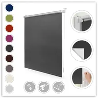 Lichtblick Thermo-Rollo Klemmfix 60 x 150 cm anthrazit