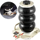 Vevor Pneumatischer Wagenheber Air Jack 3 t, Weiß Dreifachbeutel Luftheber 140-450 mm Hubhöhe Sack Luftwagenheber, 5 Minuten Hub Luftheber Wagenheberheber Wagenheber für Suv, Lkw, Bus usw.