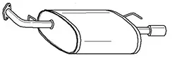 SIGAM Endschalldämpfer 34642 für MAZDA