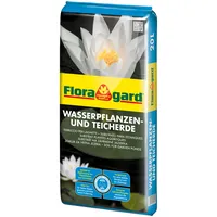 Floragard Wasserpflanzen- & Teicherde 20 L für Gartenteiche, Pflanzkörbe,