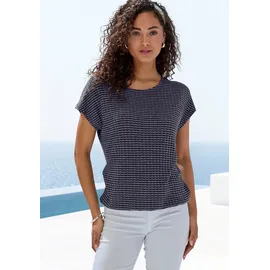 vivance by lascana Kurzarmshirt Blau 44/46