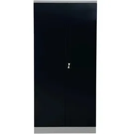 Proregal BEE Aktenschrank 195x92x42 cm Grau-Schwarz