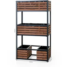 Hecht Cube Elements 150 x 80 x 40 cm Braun