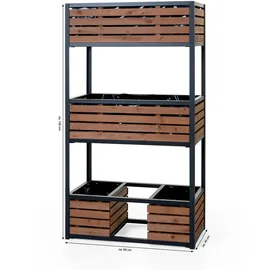 Hecht Cube Elements 150 x 80 x 40 cm Braun