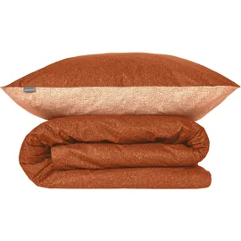 SCHIESSER Vinnie unifarben Terrakotta 135 x 200 cm + 80 x 80 cm