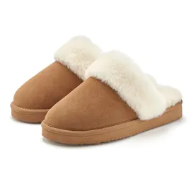 VIVANCE Pantolette camelfarben 36