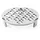 mocisa Grilleinsatz 200x6mm für Feuerplatte | Grillplatte | Ø 20cm | Feuertonnen | Kugelgrills