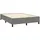 vidaXL Boxspringbett mit Matratze Dunkelgrau 140x200 cm Stoff1397830