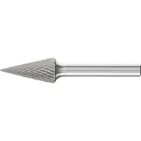 Pferd TOOLS Hartmetall Frässtift Spitzkegel SKM Ø 12x25 mm Schaft-Ø 6 mm Z4 universal mittel fein